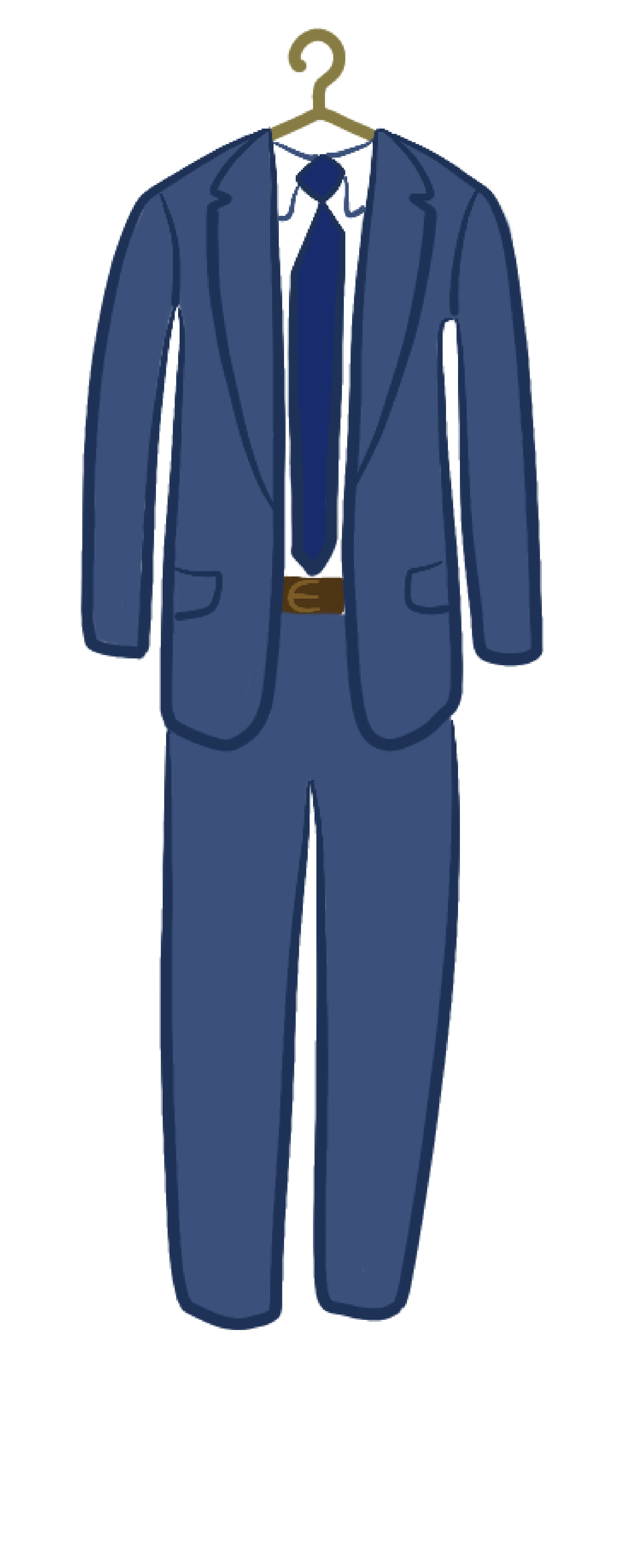 Blue suit